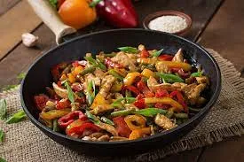 Stir-Fried Chicken w. Peppers