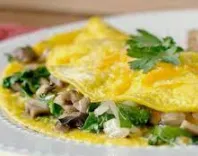 Artichoke and Cheese Omelette
