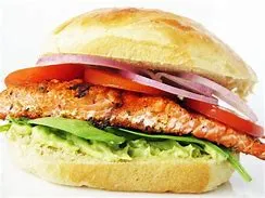 Individual Salmon Sandwich