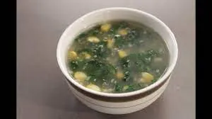Spinach & Corn Thick Soup