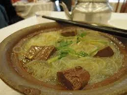 Duck Blood Noodle Soup