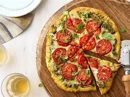 Bufala Mozzarella, Pesto Sauce & Cherry Tomatoes Pizza