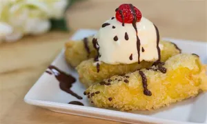 Fried Banana with Ice Cream