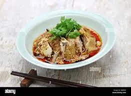 Poached Chicken w. Chili