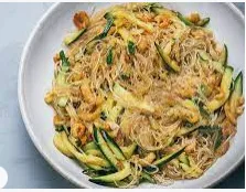 Dried Shrimp, Zucchini, And Vermicelli In Casserole