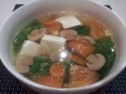Vegetable and Bean Curd Soup