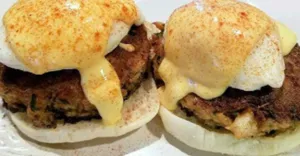 Eggs Benedict With Crabcake Instead Of Canadian Bacon
