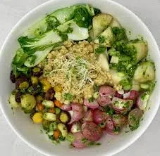 Vegan Roasted Vegetables + Legumes Bowl