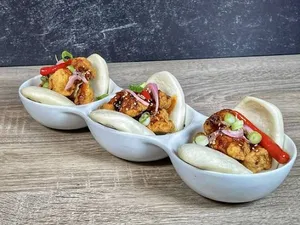 Fried Chick'n Bao