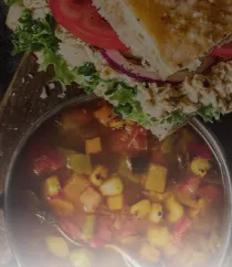 Tuna Sandwich & Ten Vegetable Soup