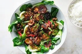 Mushroom and Bok Choy