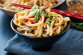Sauteed Udon Noodles With Protein Choice