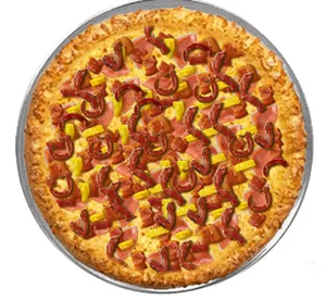 Domino's Large 14" Honolulu Hawaiian Pizza Builder