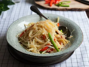 Shredded Potato W. Spicy Green Pepper