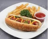 Kobe Beef Hotdog W. French Fries