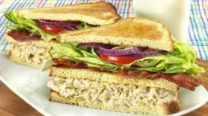 Tuna Fish Salad Club Sandwich