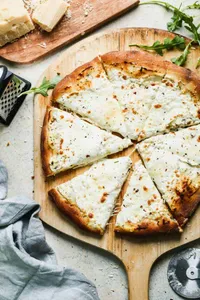 Grandma's Garlic Truffle Oil With Ricotta Cheese Pizza