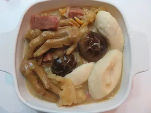 Goose Web And Mushroom In Casserole