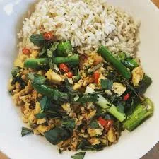 Vegan Pad Krapow With Tofu