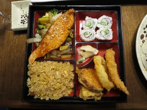Shrimp and Vegetable Tempura Bento Lunch