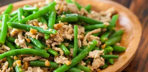 Sauteed String Beans With Minced Pork