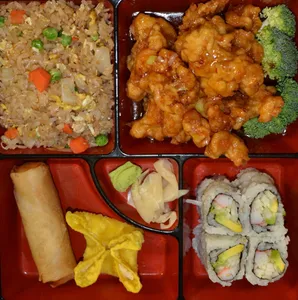 General Tao Coconut Shrimp Bento Box