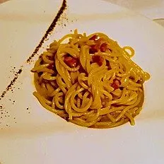 Spaghetti alla gricia con tartufo