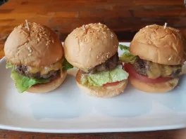 Trio Of Mini Cheese Burgers