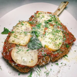 Veal Chop Pepperoni Parmigiana Dinner