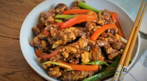 Shredded Beef with Dried Bean Curd and Chinese Celery