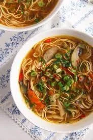 Triple Mushroom Noodle Soup