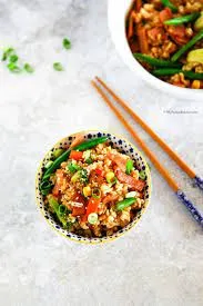 Fried Rice with Asian Bacon & Pickled Veg