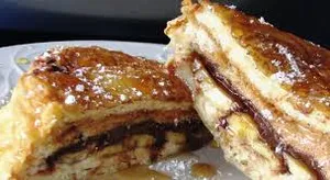 French Toast With Peanut Butter And Nutella