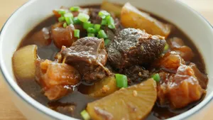 Stewed Beef Brisket W. White Radish