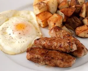 Two Eggs, Any Style With Turkey Sausage