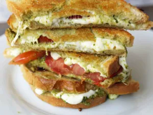 #5 Pesto Spread w/ Fresh Mozzarella Panini