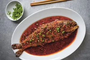 Braised Whole Fish With Hot Bean Sauce