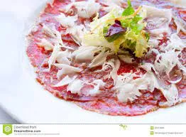 Carpaccio di Manzo con Olio Tartufato