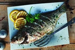Grilled Whole Stripped Bass