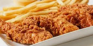 Fried Chicken with French Fries