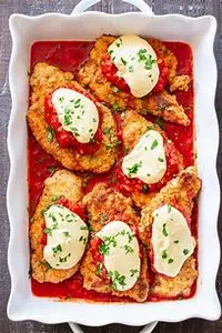 Breaded Veal Cutlet Parmigiana Entree