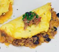 Chili and Cheddar Cheese Omelette