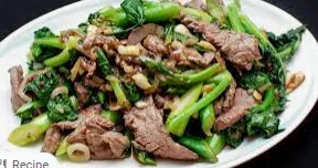 Sauteed Beef Filet With Chinese Broccoli