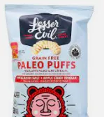 Lesser Evil Paleo Puffs Himalayan Salt