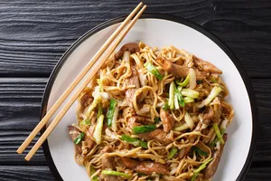 Shanghai Style Pan-Fried Noodles