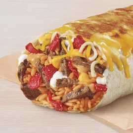 DOUBLE STEAK GRILLED CHEESE BURRITO