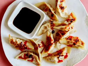 Pan Fried Pork and Chives Dumplings