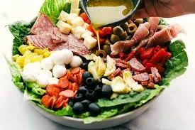 Italian Antipasto With Meats And Cheeses Salad