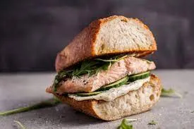 Baked Salmon Sandwich