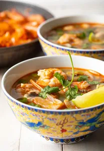Tomyum Style Spicy Cod Soup